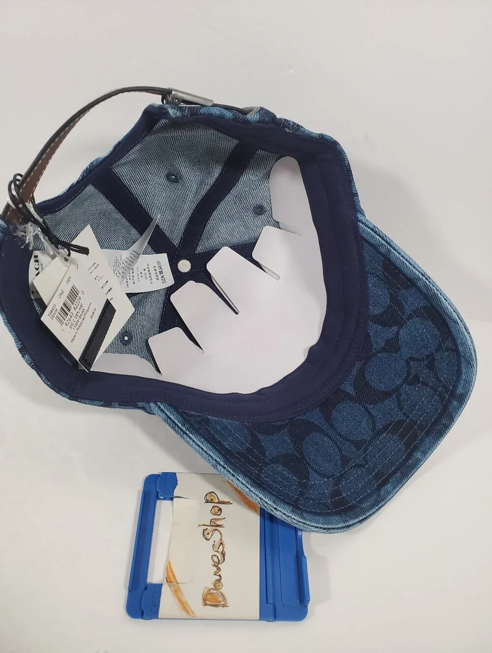 COACH SIGNATURE HAT IN DENIM NWT